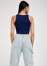 Alisha Crop Top | Blue