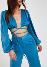 Vanessa Shirt | Teal Blue